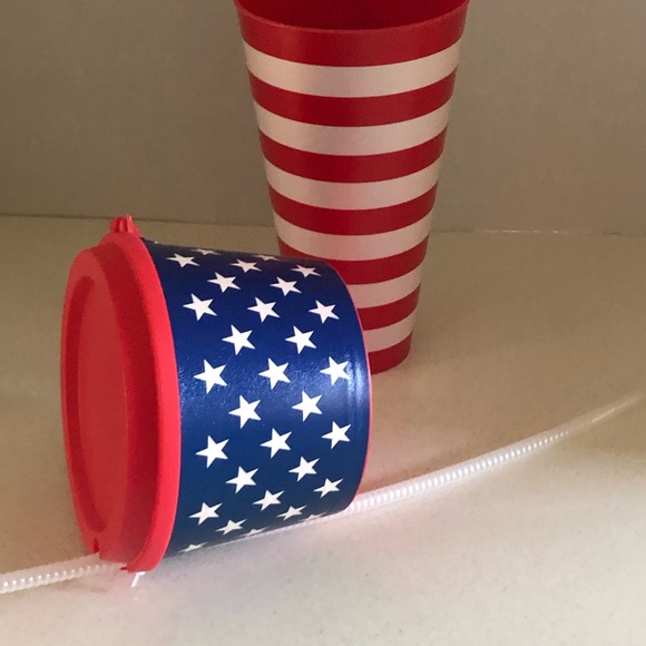 FREE Offer Eligible Patriotic Stars Stripes American Flag Snack and Drink Cup. - Picture 10 of 13